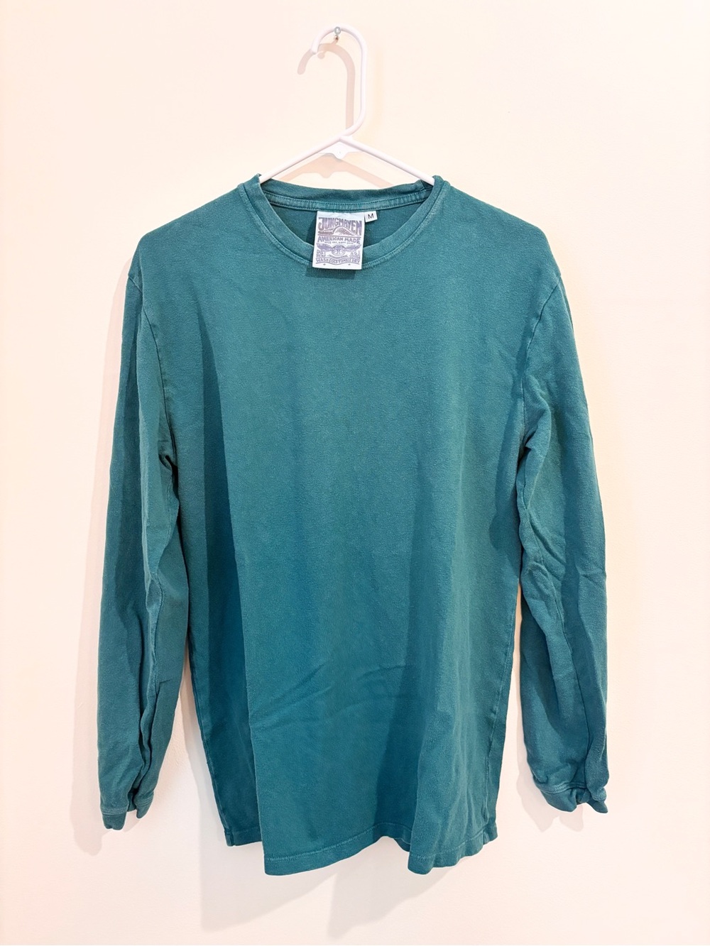 Jungmaven Baja Long Sleeve Tee  - Ivy Green / M